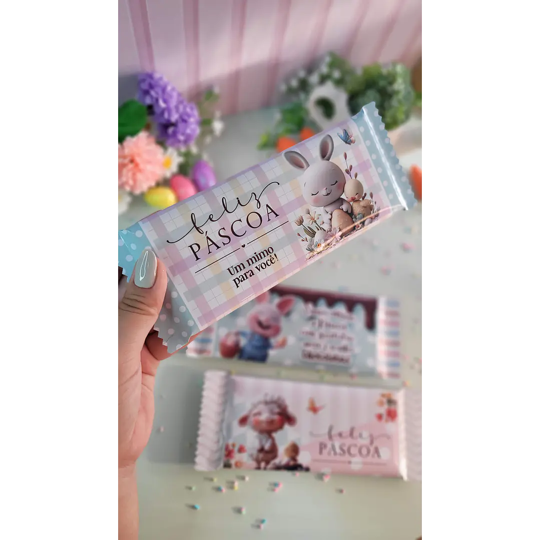 Arquivo de Corte Barra Chocolate 80g Páscoa - Baixe Agora em PNG e PDF, Pronto para Imprimir 2
