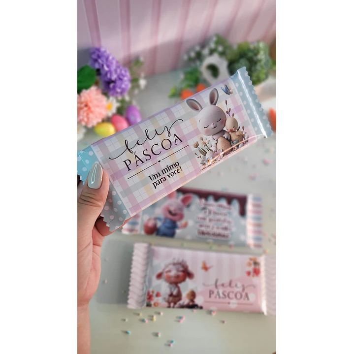 Arquivo de Corte Barra Chocolate 80g Páscoa - Baixe Agora em PNG e PDF, Pronto para Imprimir 2