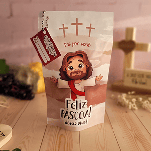 Arquivo de Corte Caso Zip Páscoa Cristã - Baixar PNG e PDF para Personalizar