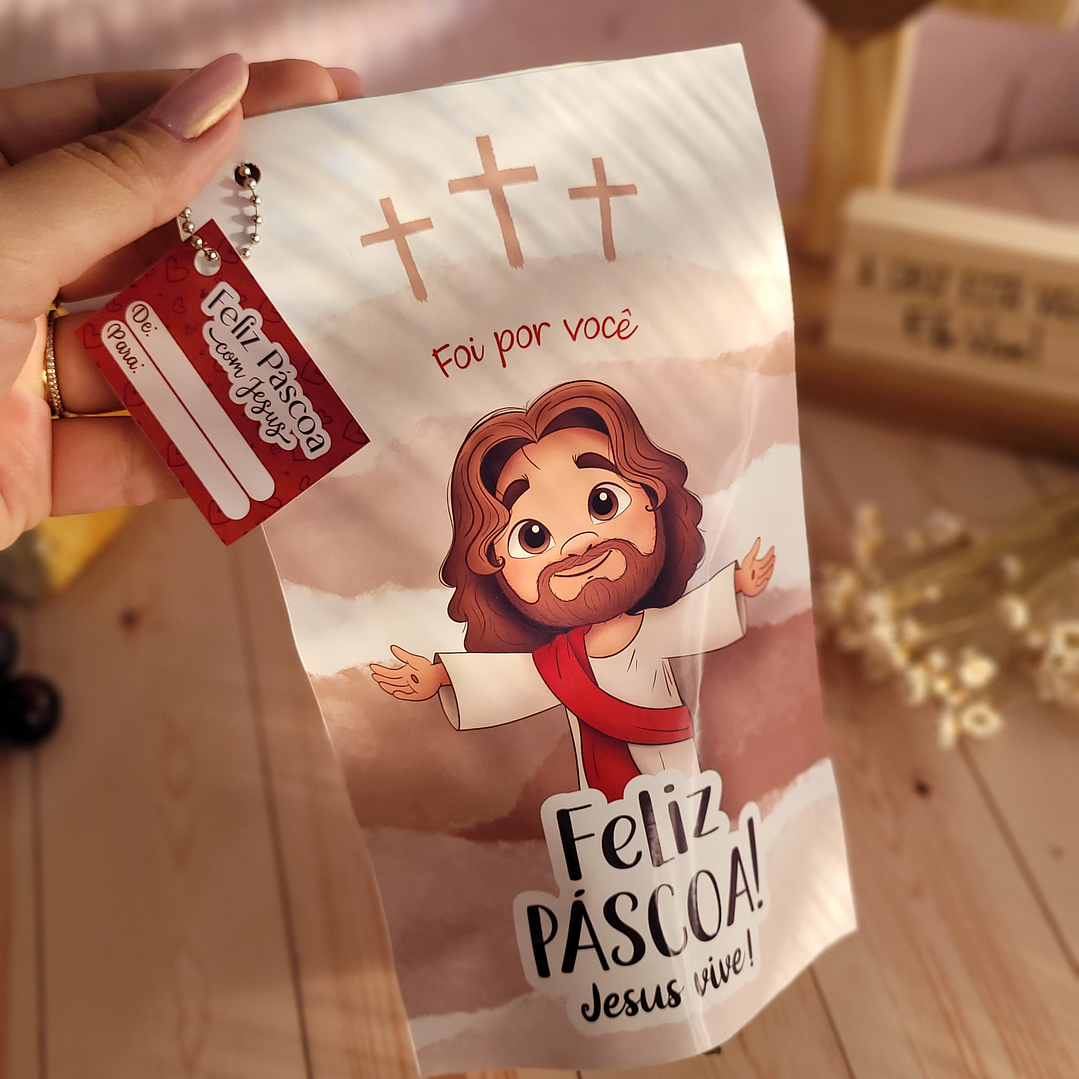 Arquivo de Corte Caso Zip Páscoa Cristã - Baixar PNG e PDF para Personalizar 2