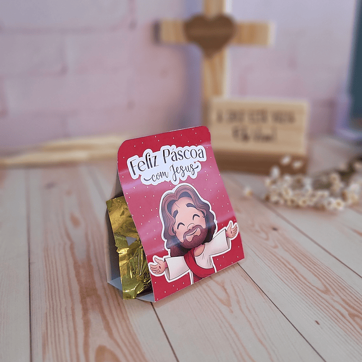 Arquivo de Corte Porta Bombom Páscoa Cristã - Baixar PNG e PDF para Personalizar 2