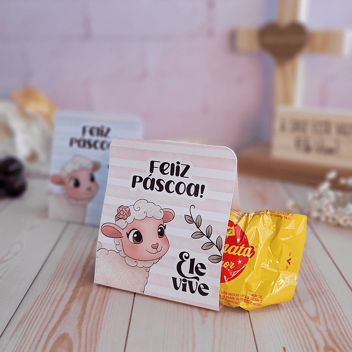 Arquivo de Corte Porta Bombom Páscoa Cristã - Baixar PNG e PDF para Personalizar 3