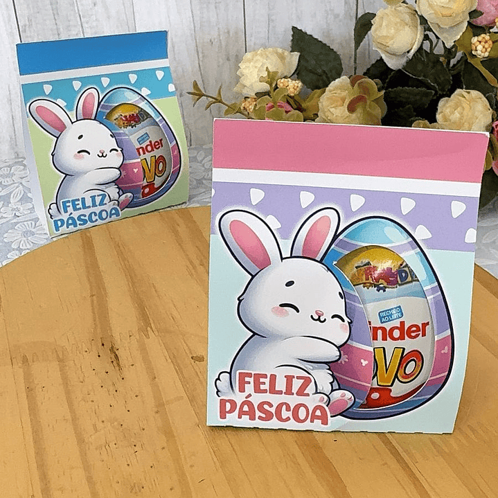 Baixar Arquivo de Corte Capa Ovo Páscoa - PNG e PDF para Personalizar 2