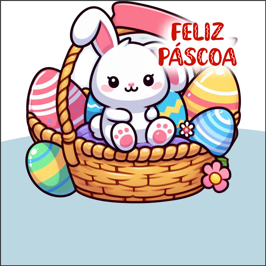 Baixar Arquivo de Corte Cartão Card Páscoa - PNG e PDF para Personalizar 1