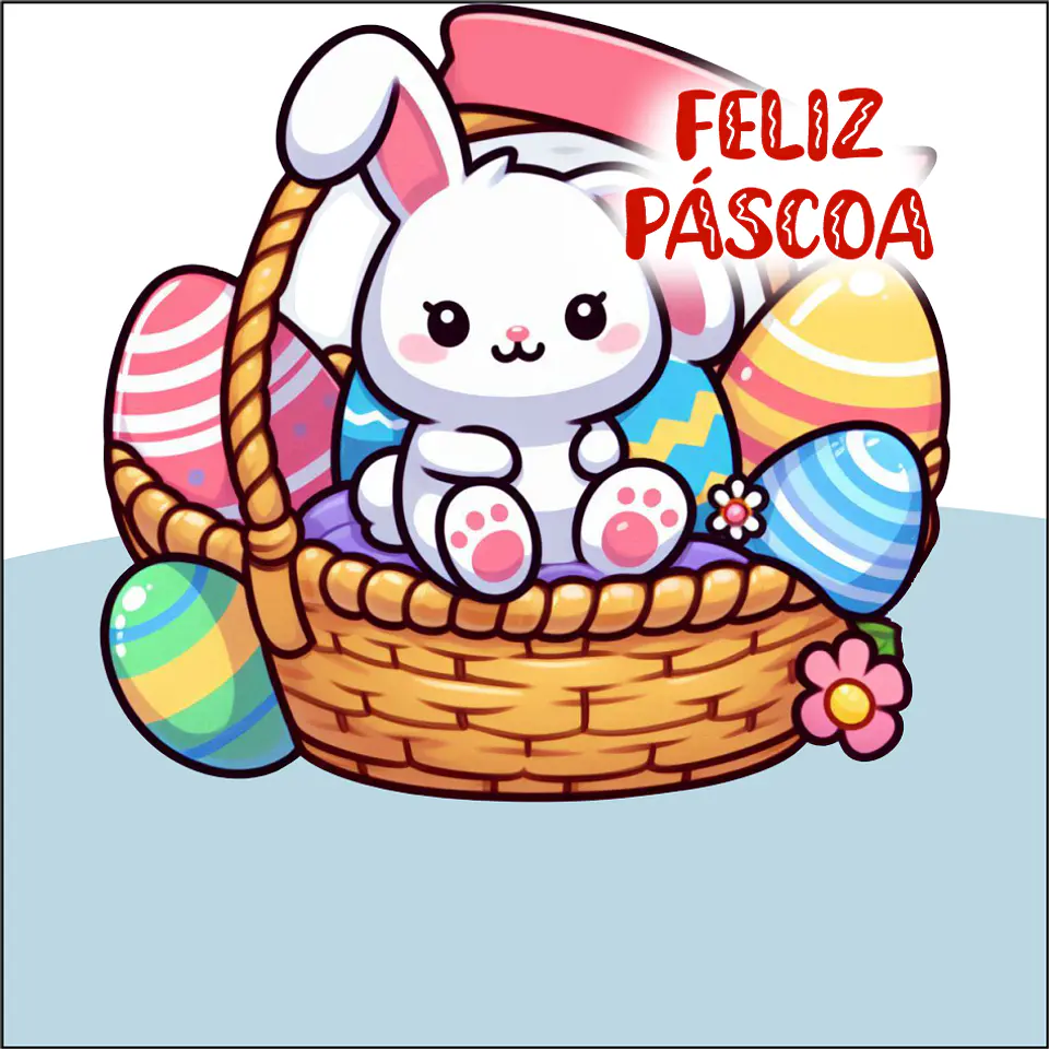 Baixar Arquivo de Corte Cartão Card Páscoa - PNG e PDF para Personalizar 1