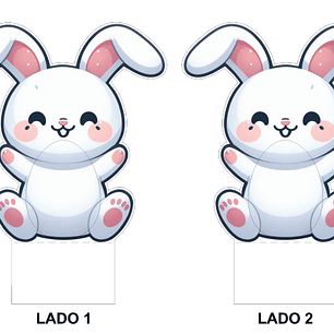 Baixar Arquivo de Corte Coelho Ovo 2 Páscoa - PNG e PDF para Personalizar