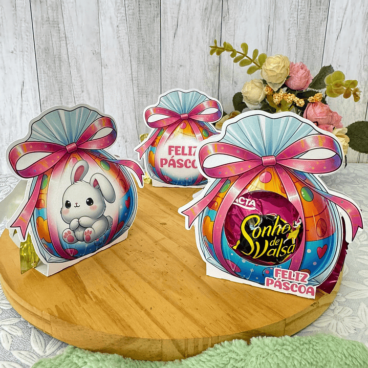 Baixar Arquivo de Corte Ovo Bombom 2 Páscoa - PNG e PDF para Personalizar 1