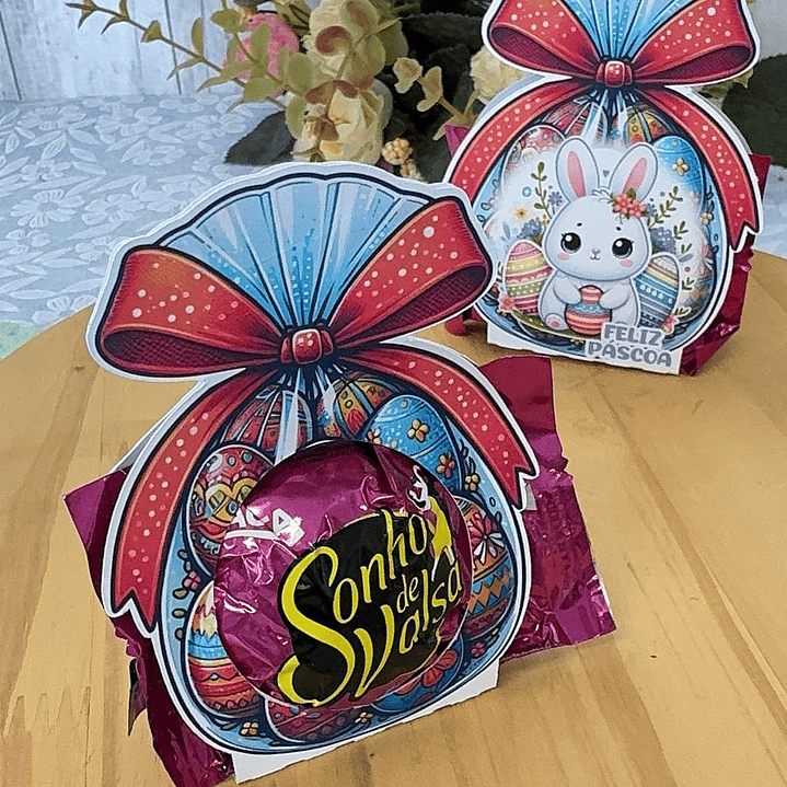 Baixar Arquivo de Corte Ovo Bombom 2 Páscoa - PNG e PDF para Personalizar 2