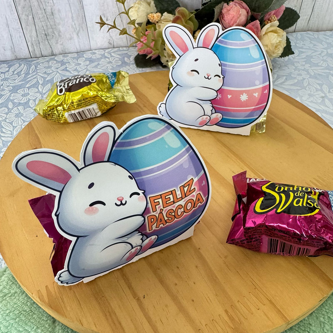 Baixar Arquivo de Corte Porta Bombom Páscoa - PNG e PDF para Personalizar 1