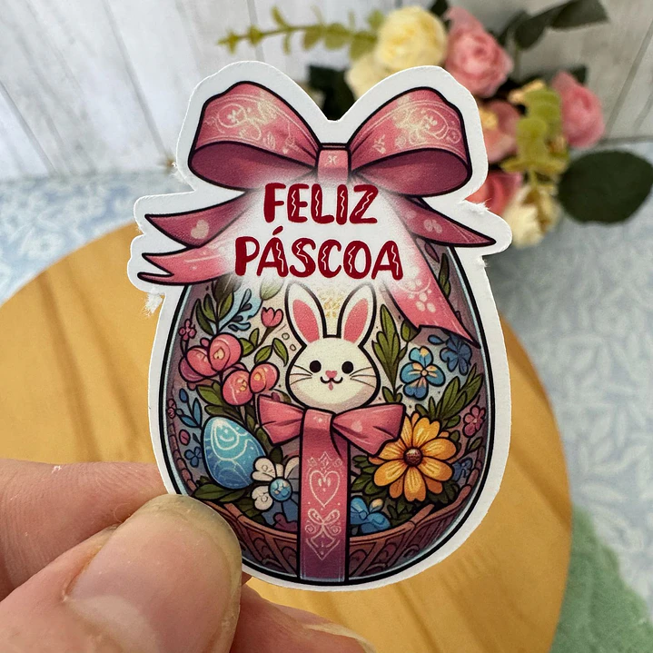Baixar Arquivo de Corte Tag Páscoa - PNG e PDF para Personalizar 1