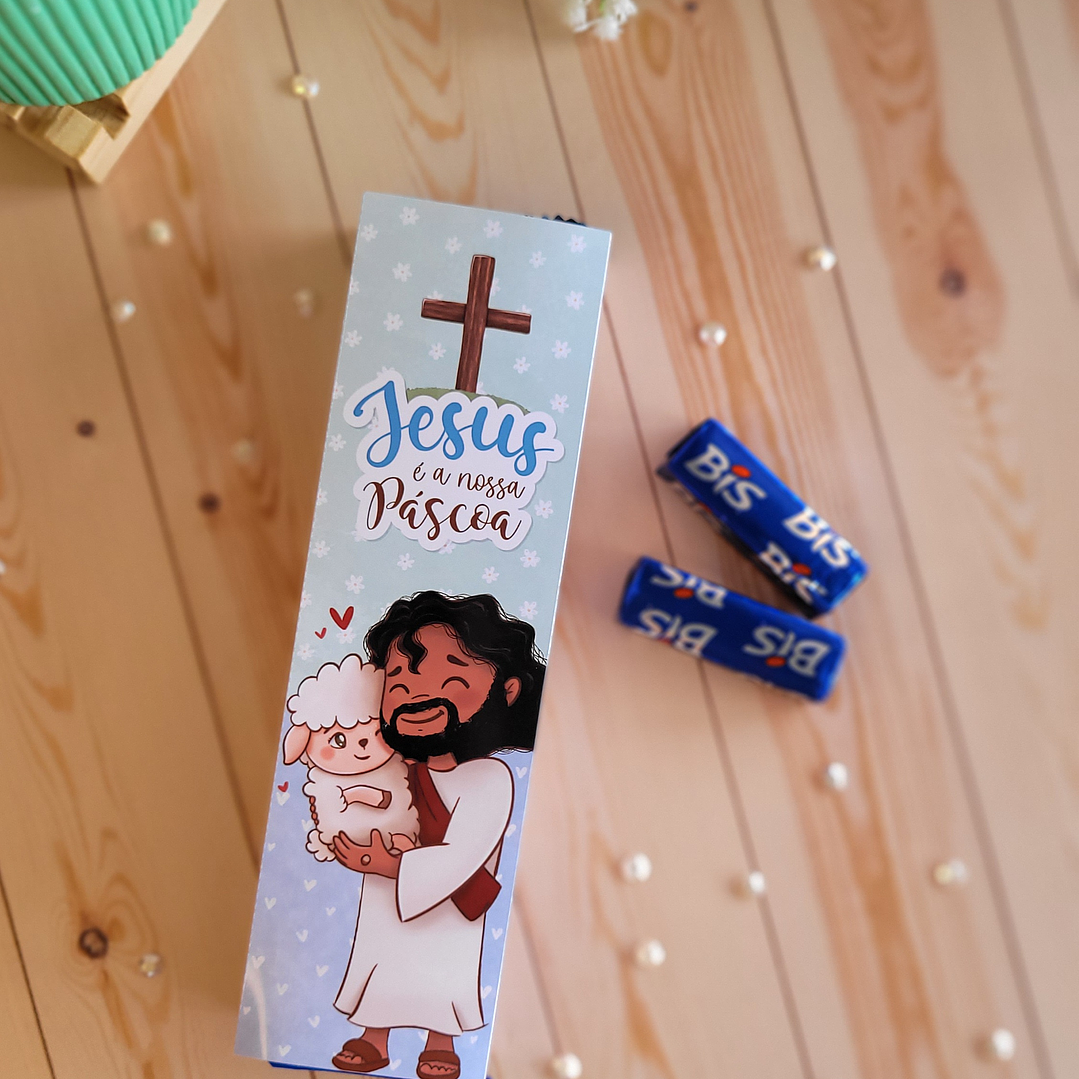 Envelope Caixa Bis Páscoa Cristã Arquivo de Corte em PDF para Download 1