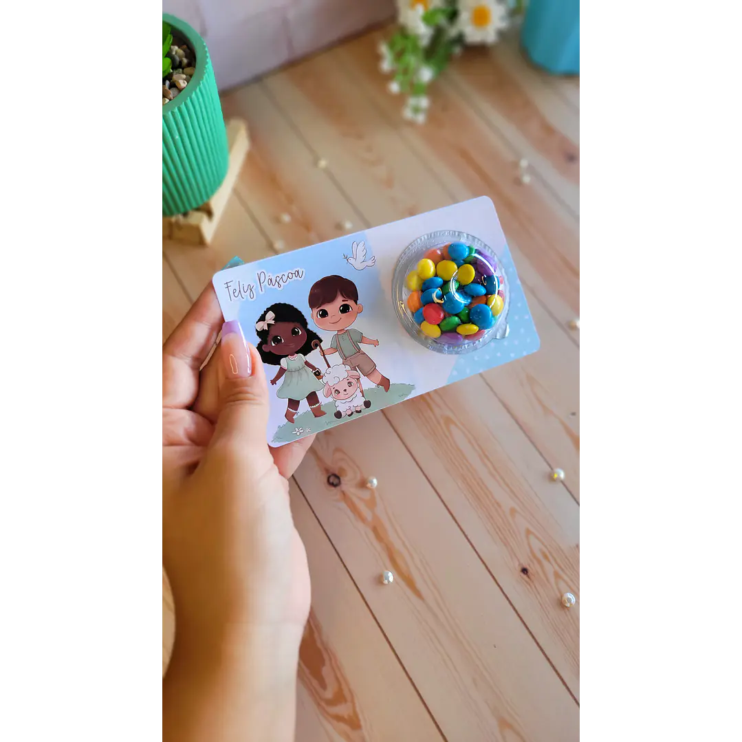 Card com Blister Páscoa Cristã Arquivo de Corte em PDF para Download 3