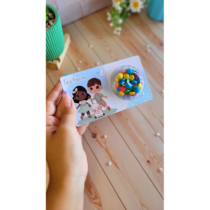 Card com Blister Páscoa Cristã Arquivo de Corte em PDF para Download 3