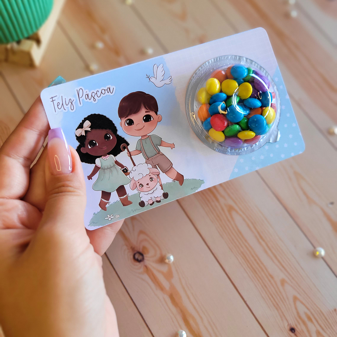 Card com Blister Páscoa Cristã Arquivo de Corte em PDF para Download 3