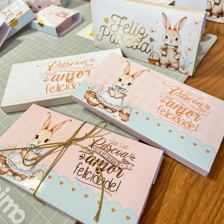 Caixa para Kit Kat Páscoa – Arquivo de Corte em PNG e PDF para Download 1