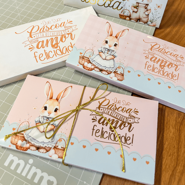 Caixa para Kit Kat Páscoa – Arquivo de Corte em PNG e PDF para Download 3