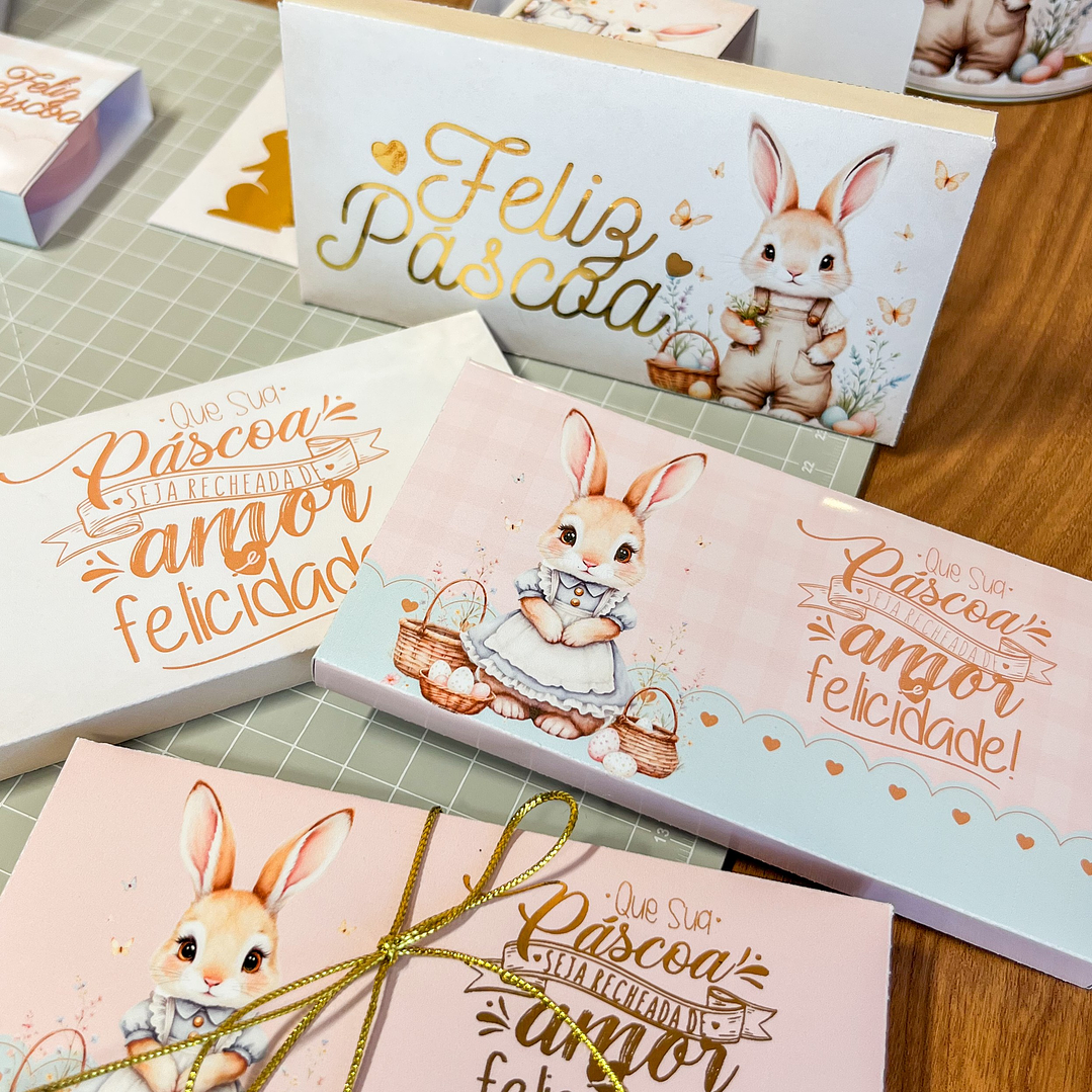 Caixa para Kit Kat Páscoa – Arquivo de Corte em PNG e PDF para Download 5