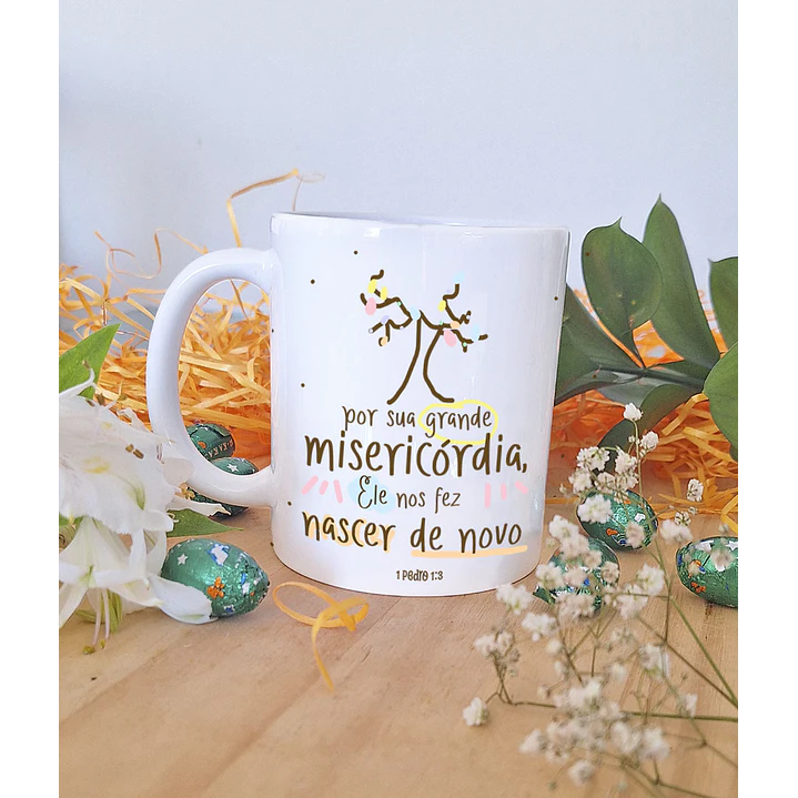 5 Artes para Caneca Páscoa Cristã Arquivo em Jpg 1