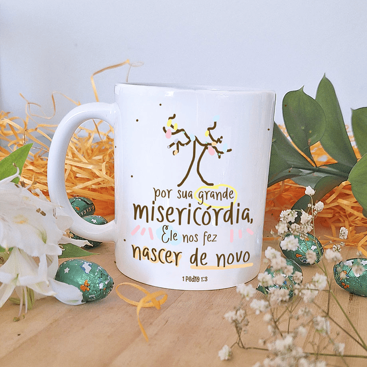 5 Artes para Caneca Páscoa Cristã Arquivo em Jpg 1