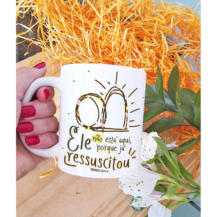 5 Artes para Caneca Páscoa Cristã Arquivo em Jpg 3