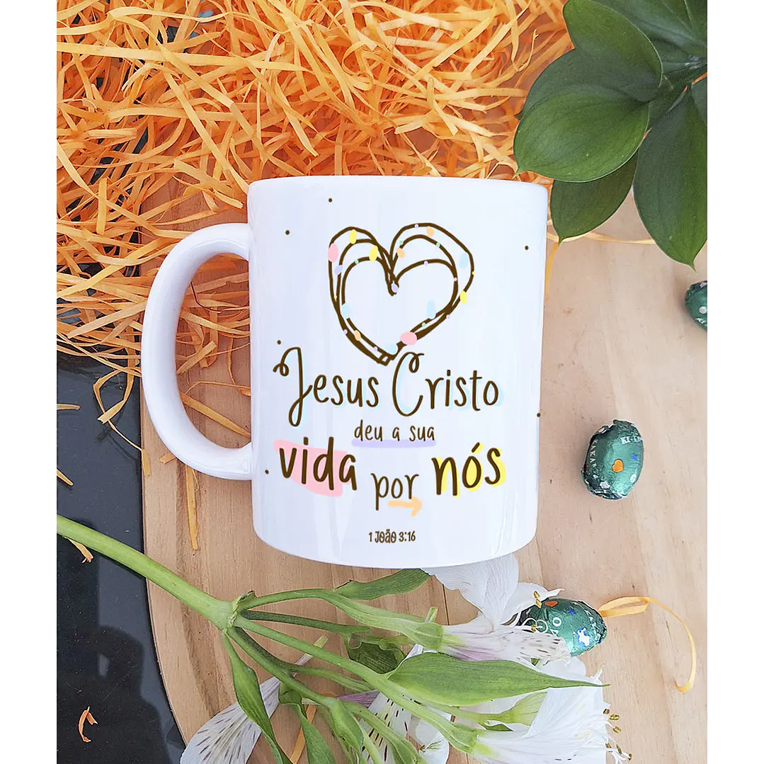 5 Artes para Caneca Páscoa Cristã Arquivo em Jpg 5