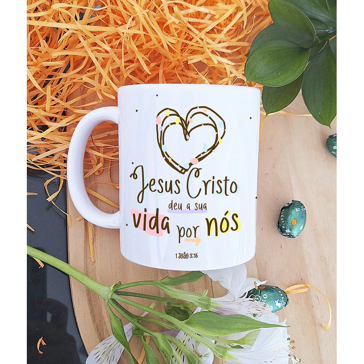 5 Artes para Caneca Páscoa Cristã Arquivo em Jpg 5