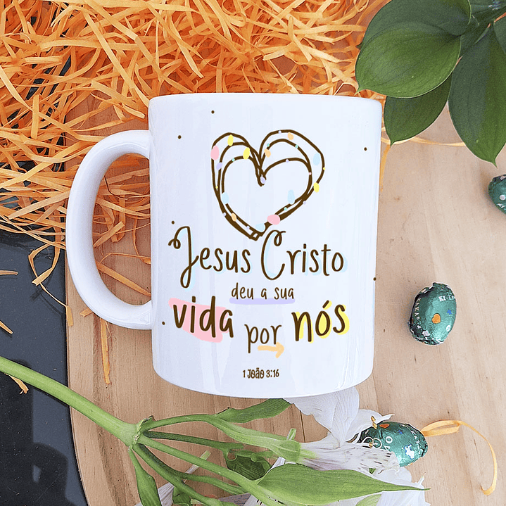5 Artes para Caneca Páscoa Cristã Arquivo em Jpg 5