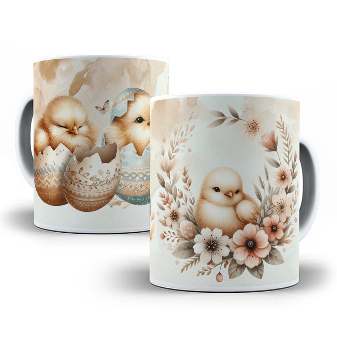 9 Artes para Caneca Páscoa Coelhinho Arquivo em Jpg  4