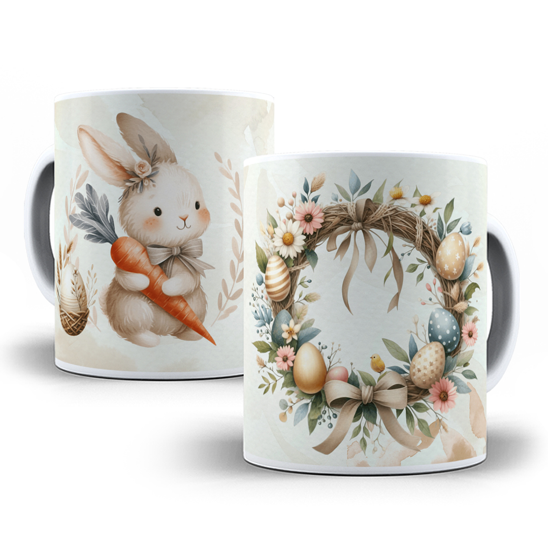 9 Artes para Caneca Páscoa Coelhinho Arquivo em Jpg  6