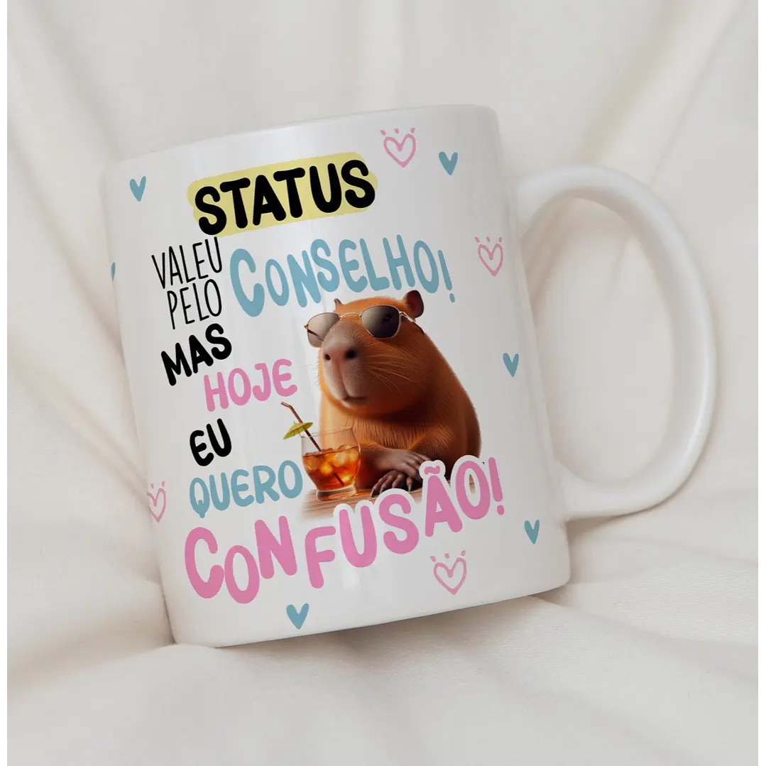 10 Artes para Caneca Capivara Debochada Arquivo Editável 4
