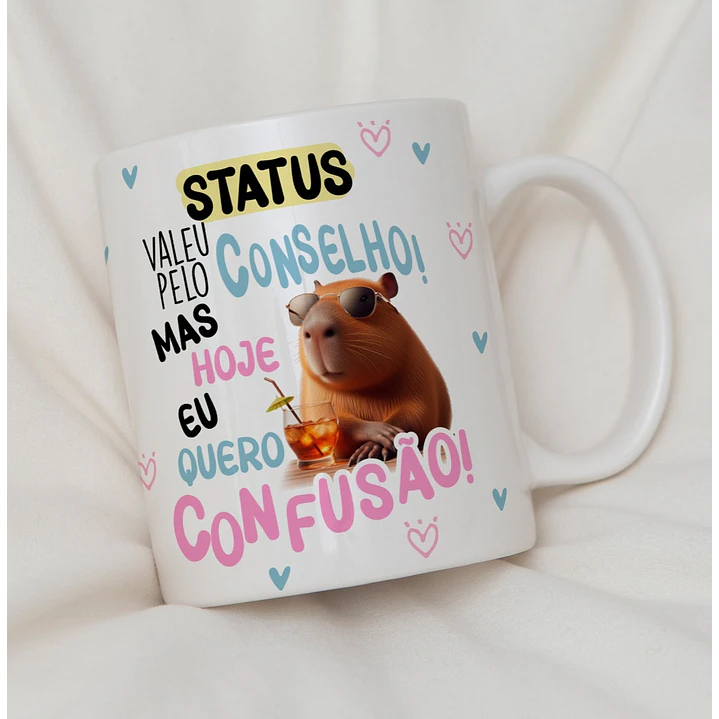 10 Artes para Caneca Capivara Debochada Arquivo Editável 4
