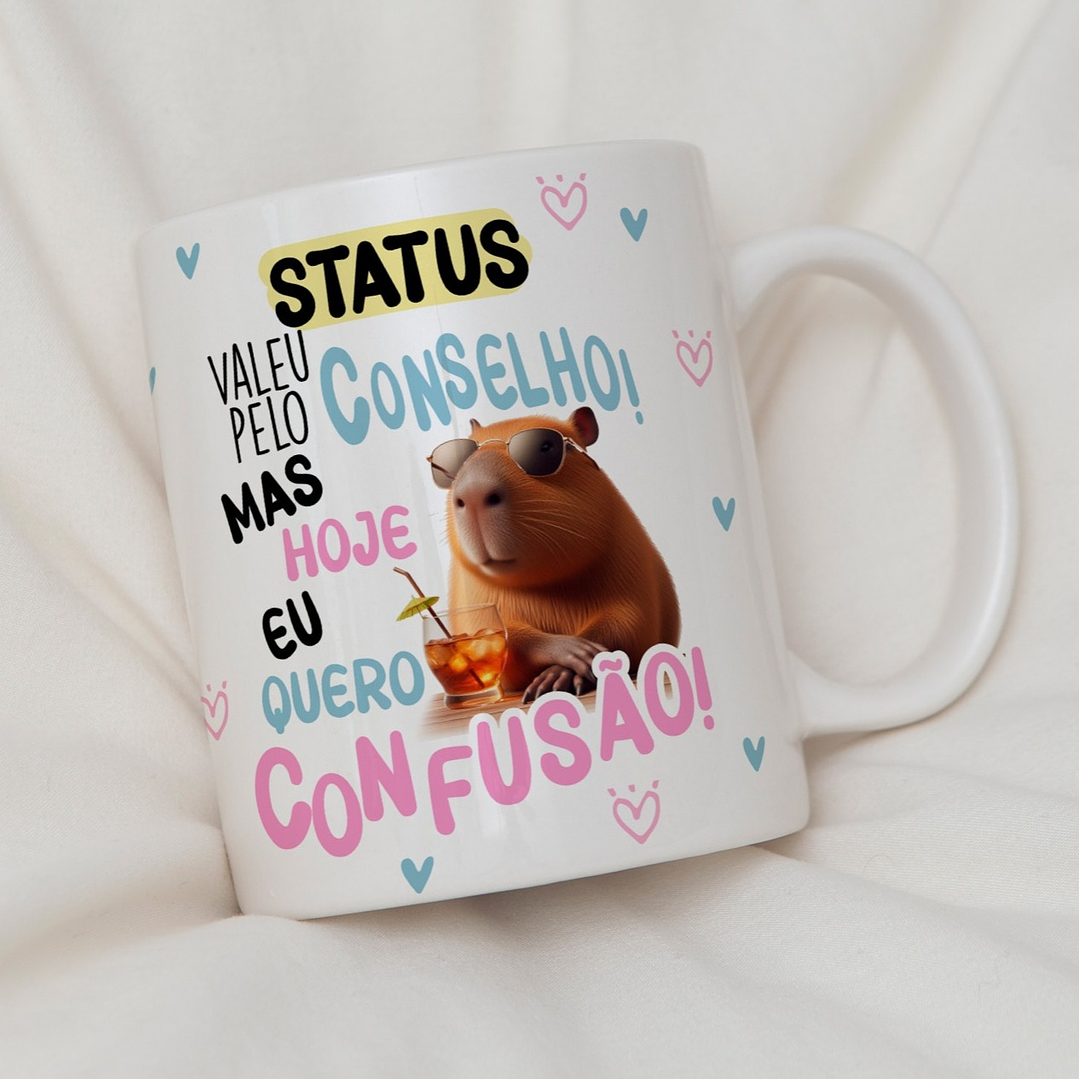 10 Artes para Caneca Capivara Debochada Arquivo Editável 4
