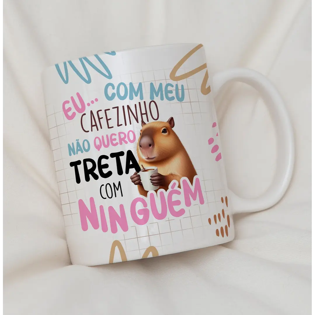 10 Artes para Caneca Capivara Debochada Arquivo Editável 5