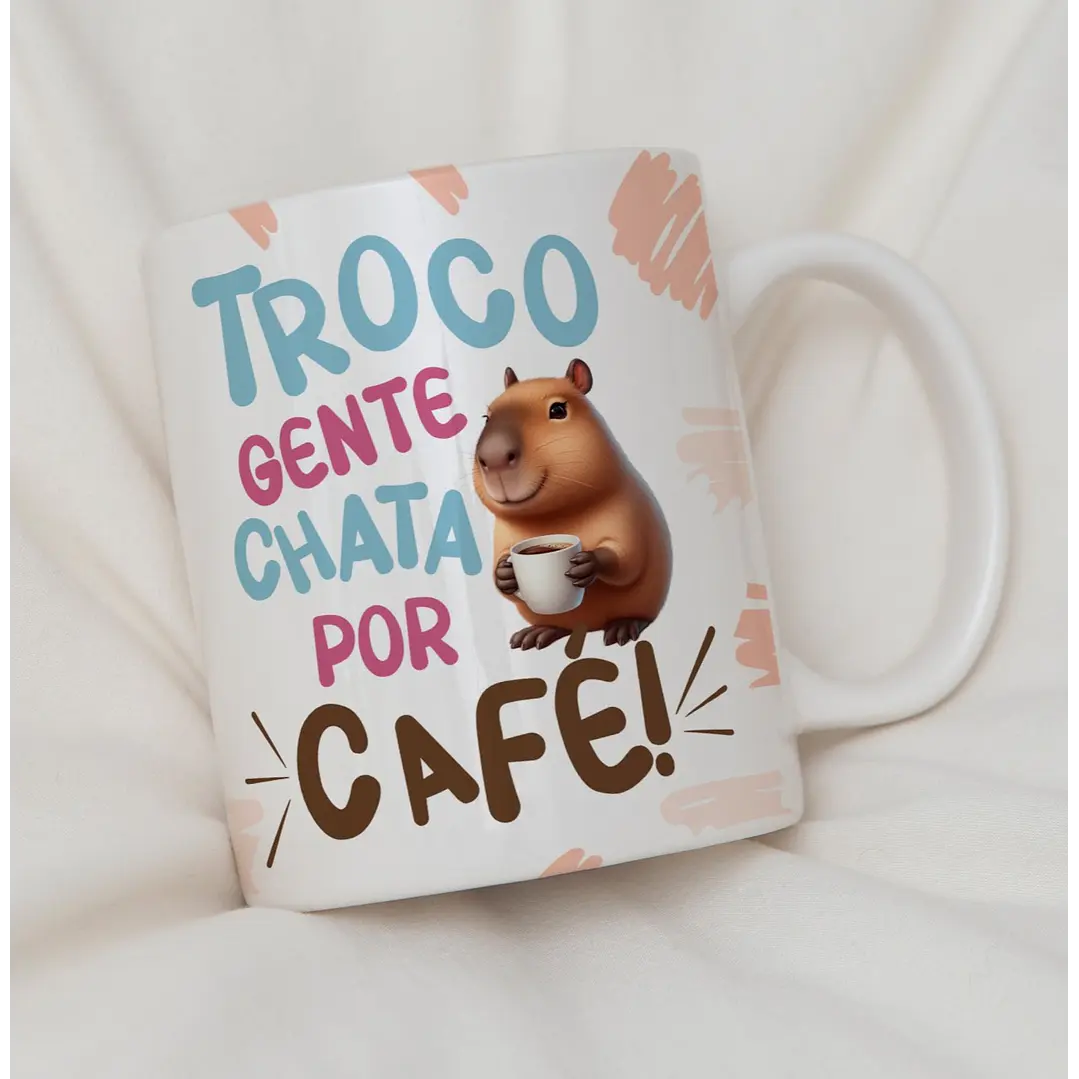 10 Artes para Caneca Capivara Debochada Arquivo Editável 8