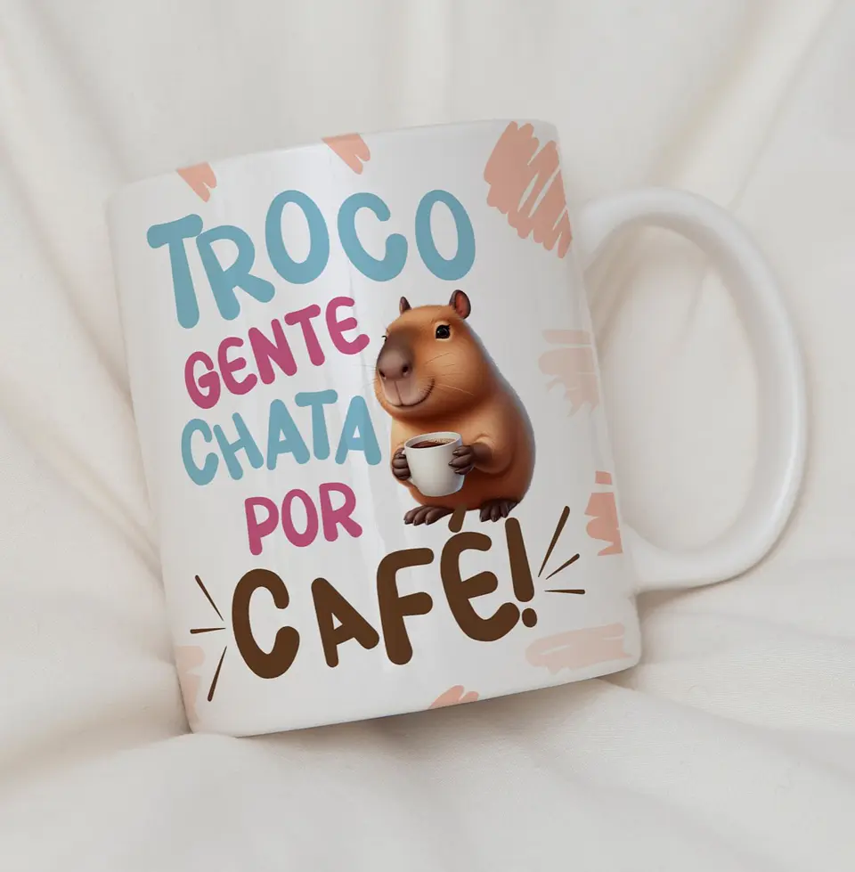10 Artes para Caneca Capivara Debochada Arquivo Editável 8