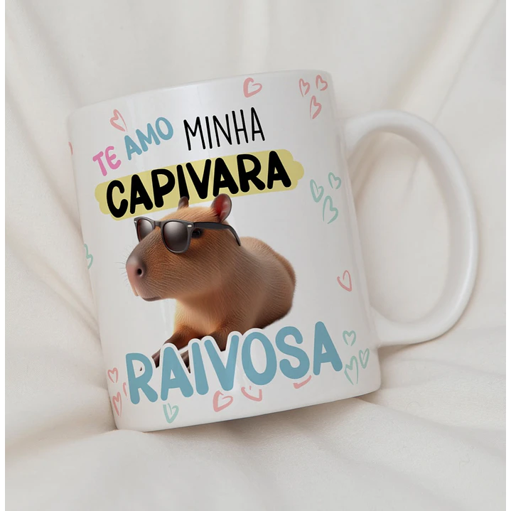 10 Artes para Caneca Capivara Debochada Arquivo Editável 9