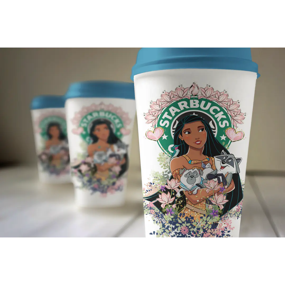 30 Artes para Copo Starbuck Personagens Arquivo em Jpg  7