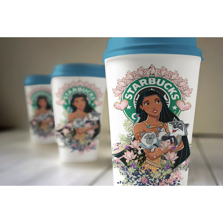 30 Artes para Copo Starbuck Personagens Arquivo em Jpg  7