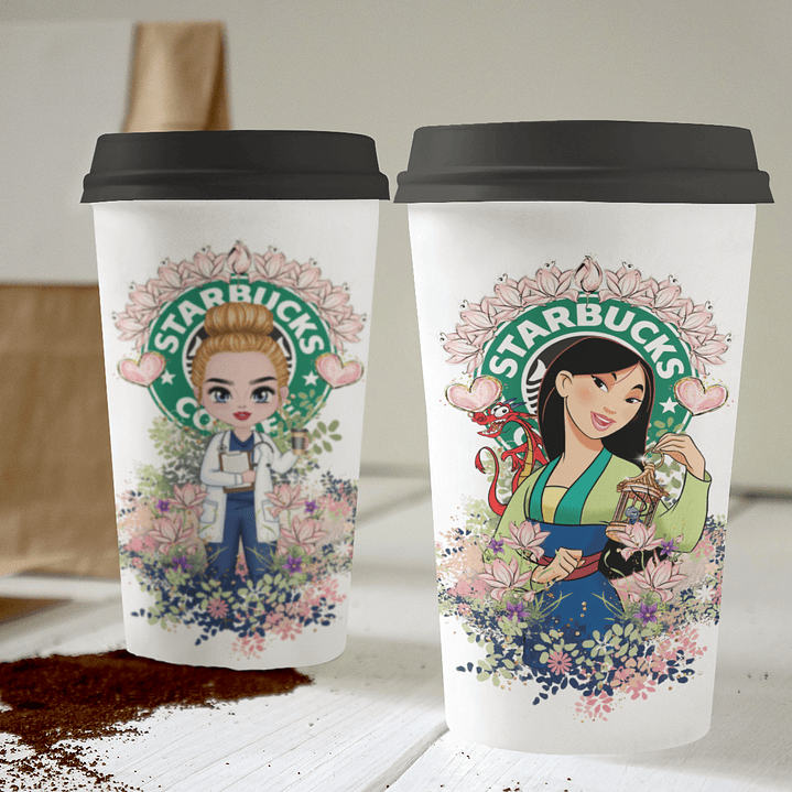 30 Artes para Copo Starbuck Personagens Arquivo em Jpg  8