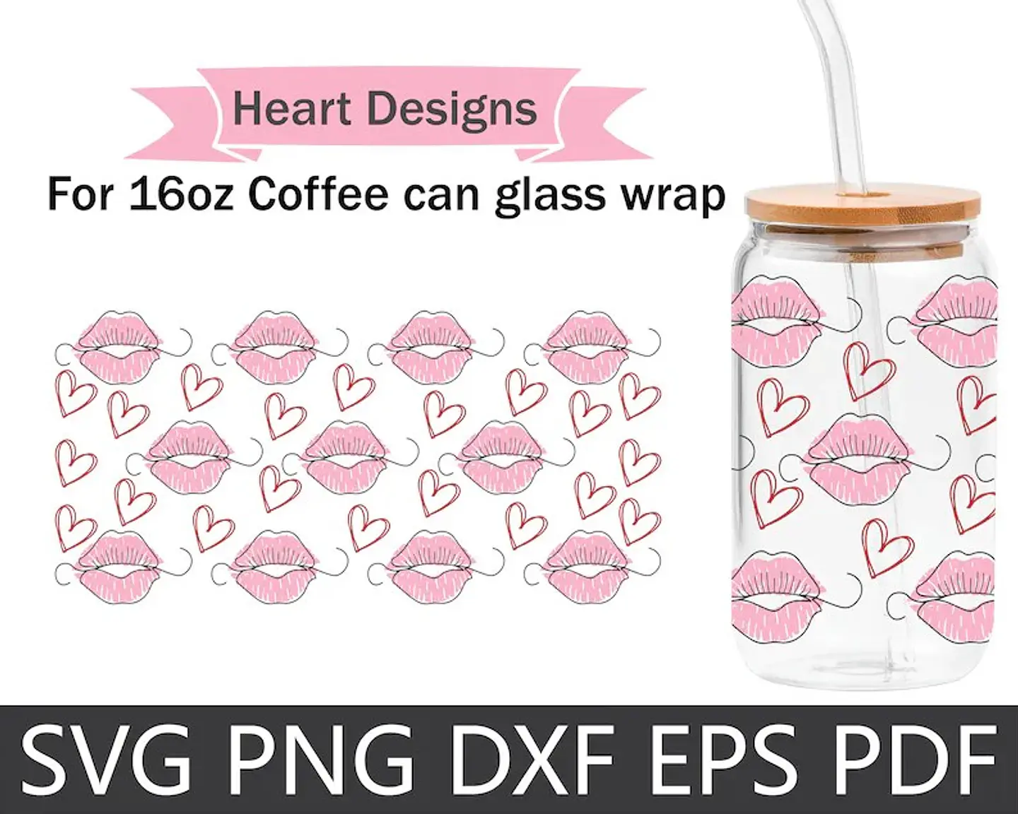 63 Artes para Copo Tampa de Bambu Café Gelado Copo de Vidro Coffe Glass Arquivo em Png 2