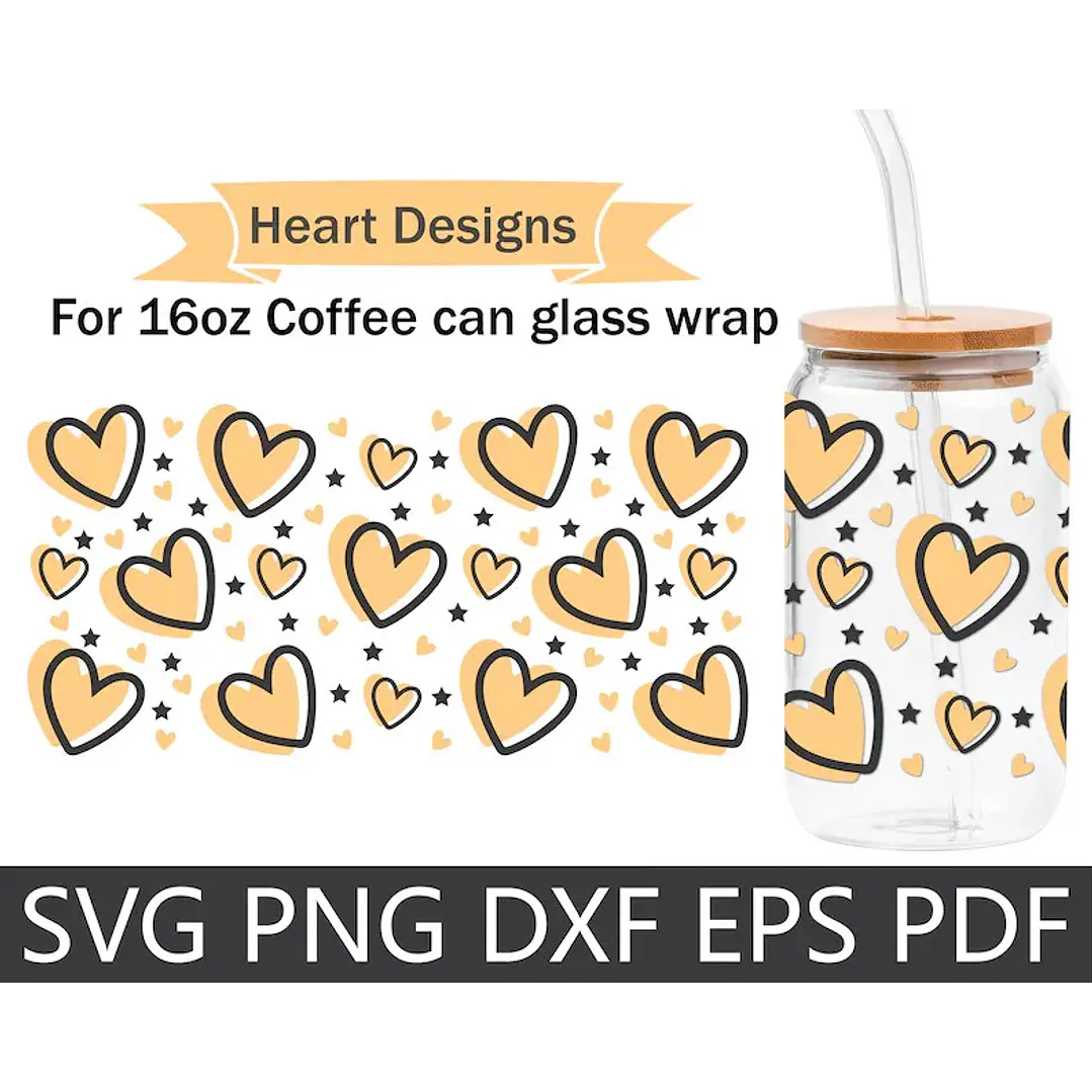 63 Artes para Copo Tampa de Bambu Café Gelado Copo de Vidro Coffe Glass Arquivo em Png 8