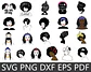 Kit Digital Mulher Afro Black Png  - thumbnail 2