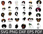 Kit Digital Mulher Afro Black Png  - thumbnail 4