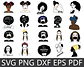Kit Digital Mulher Afro Black Png  - thumbnail 6