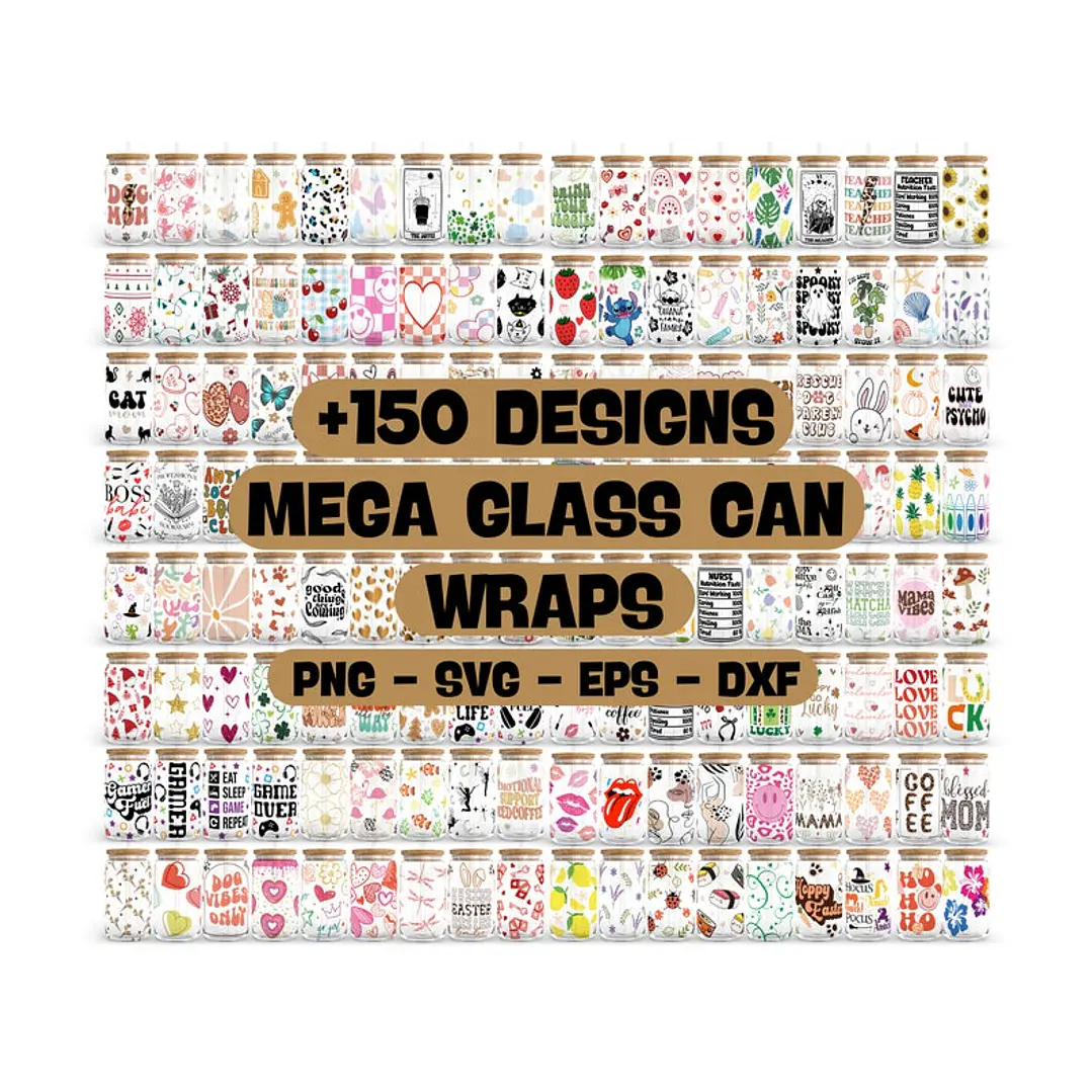 150 Artes para Copo Tampa de Bambu Café Gelado Copo de Vidro Coffe Glass Arquivo em Png  1