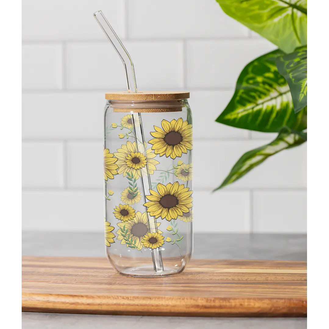 150 Artes para Copo Tampa de Bambu Café Gelado Copo de Vidro Coffe Glass Arquivo em Png  6