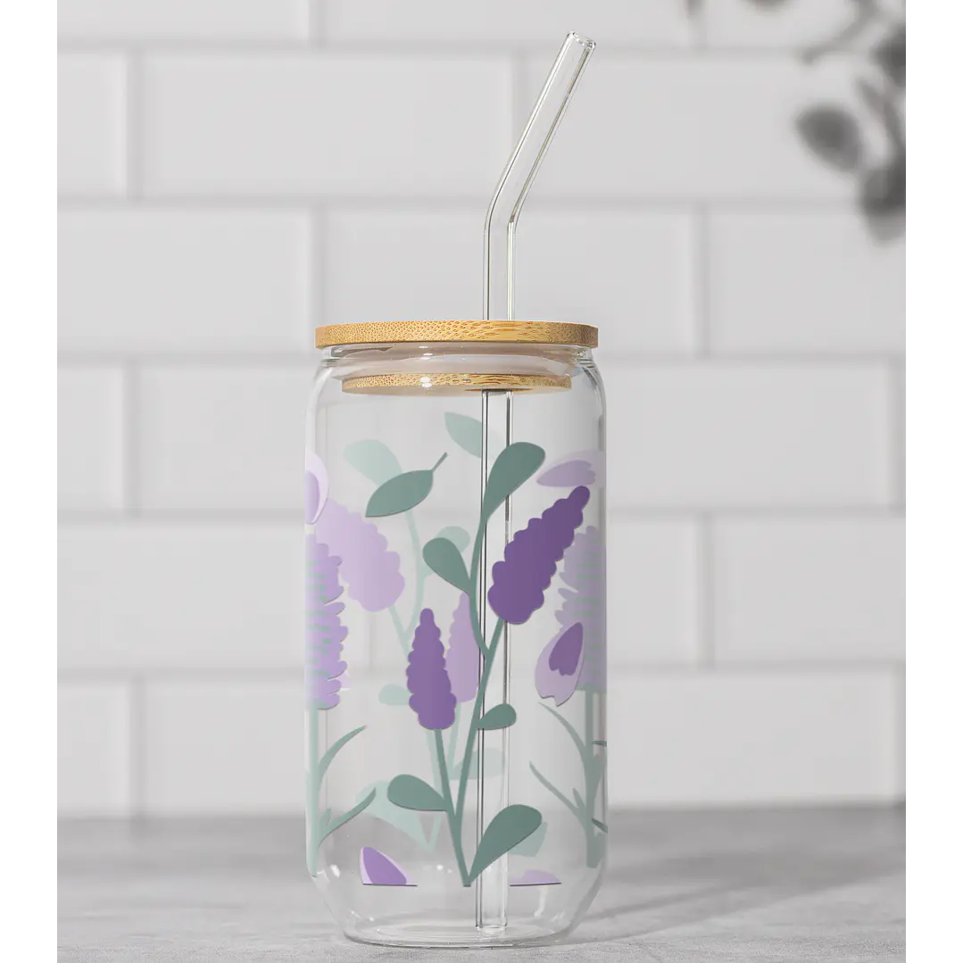 150 Artes para Copo Tampa de Bambu Café Gelado Copo de Vidro Coffe Glass Arquivo em Png  7