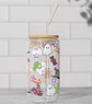 150 Artes para Copo Tampa de Bambu Café Gelado Copo de Vidro Coffe Glass Arquivo em Png  - Thumbnail 8