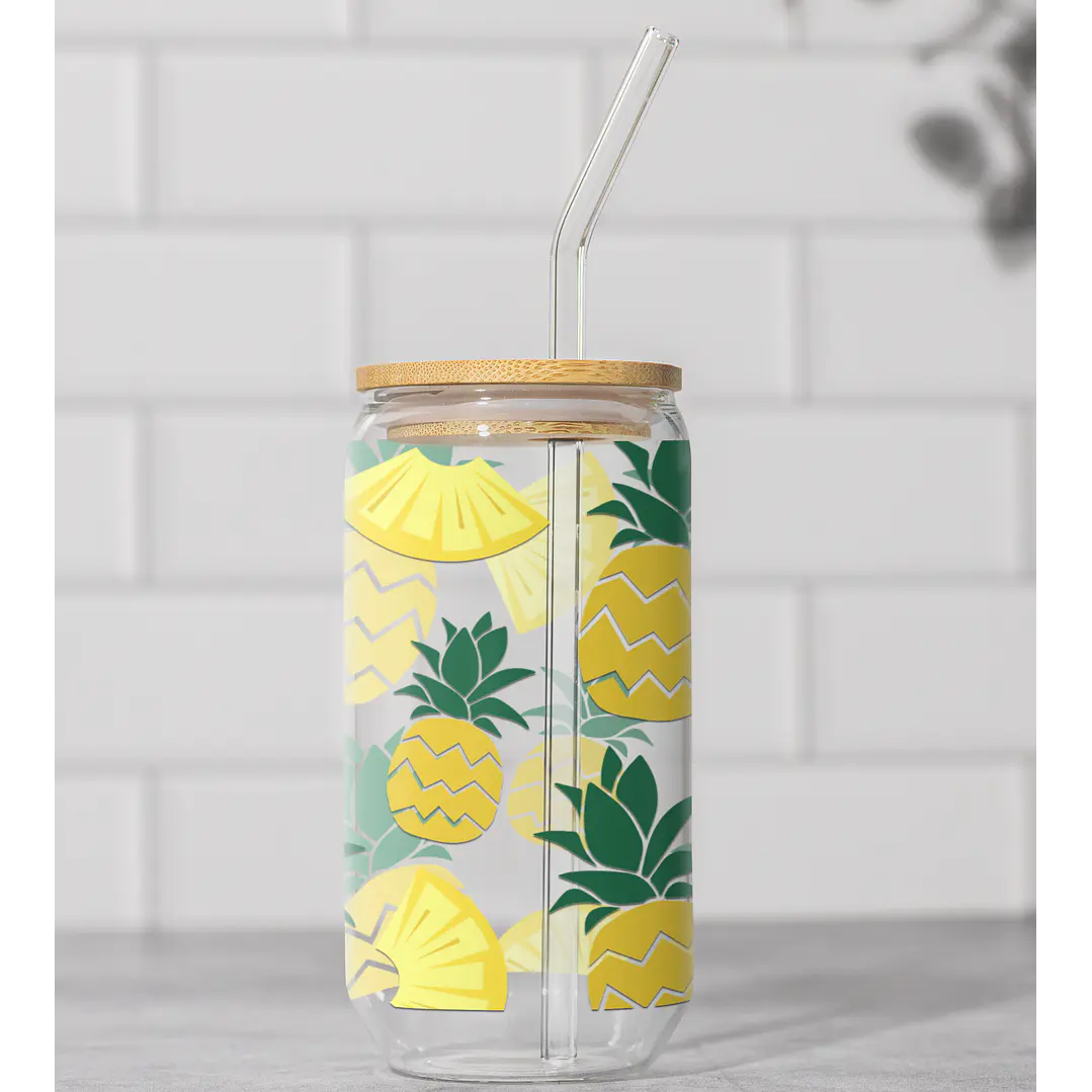 150 Artes para Copo Tampa de Bambu Café Gelado Copo de Vidro Coffe Glass Arquivo em Png  9