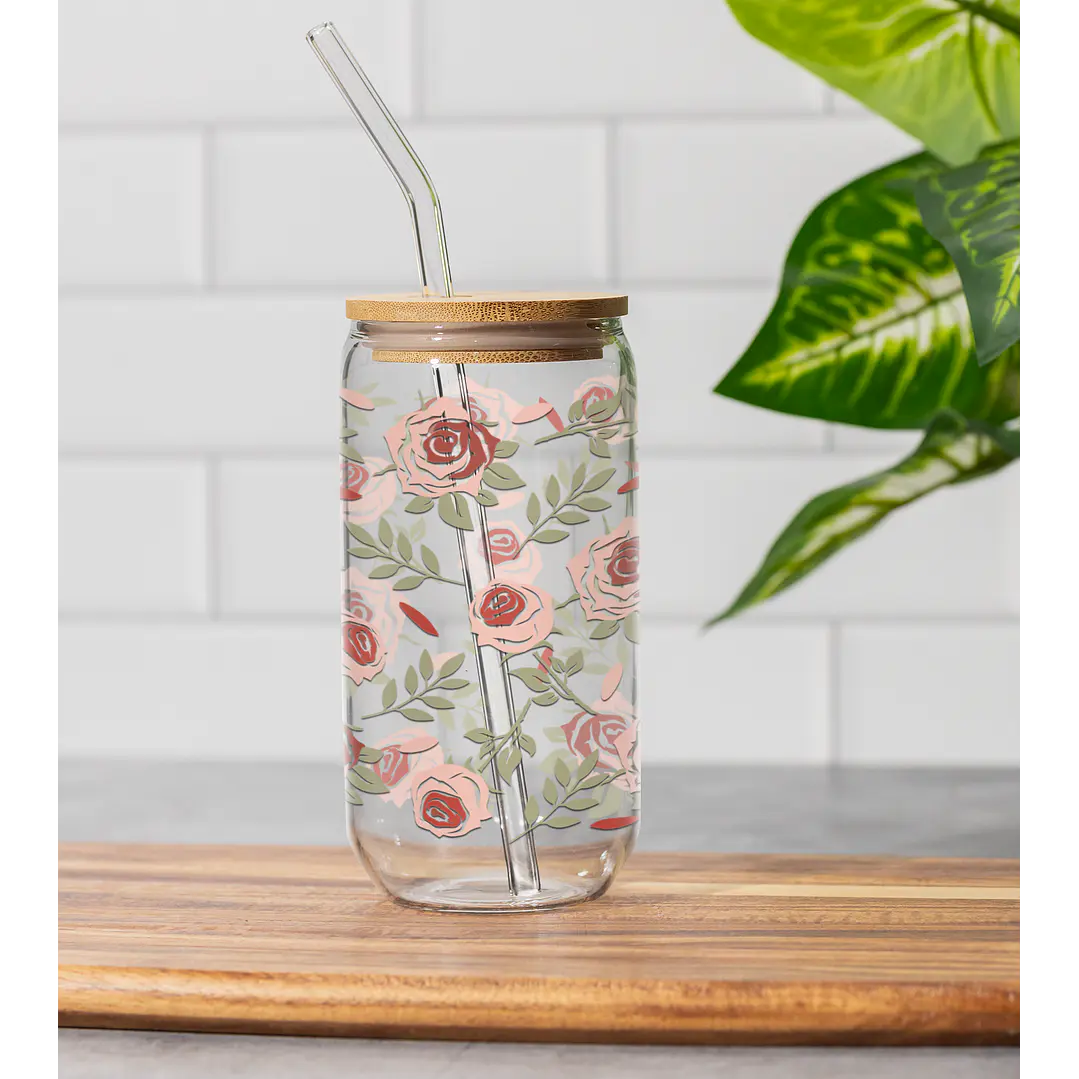 150 Artes para Copo Tampa de Bambu Café Gelado Copo de Vidro Coffe Glass Arquivo em Png  10
